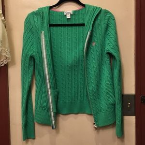 Lilly Pulitzer Cable Knit Zipped Hoodie